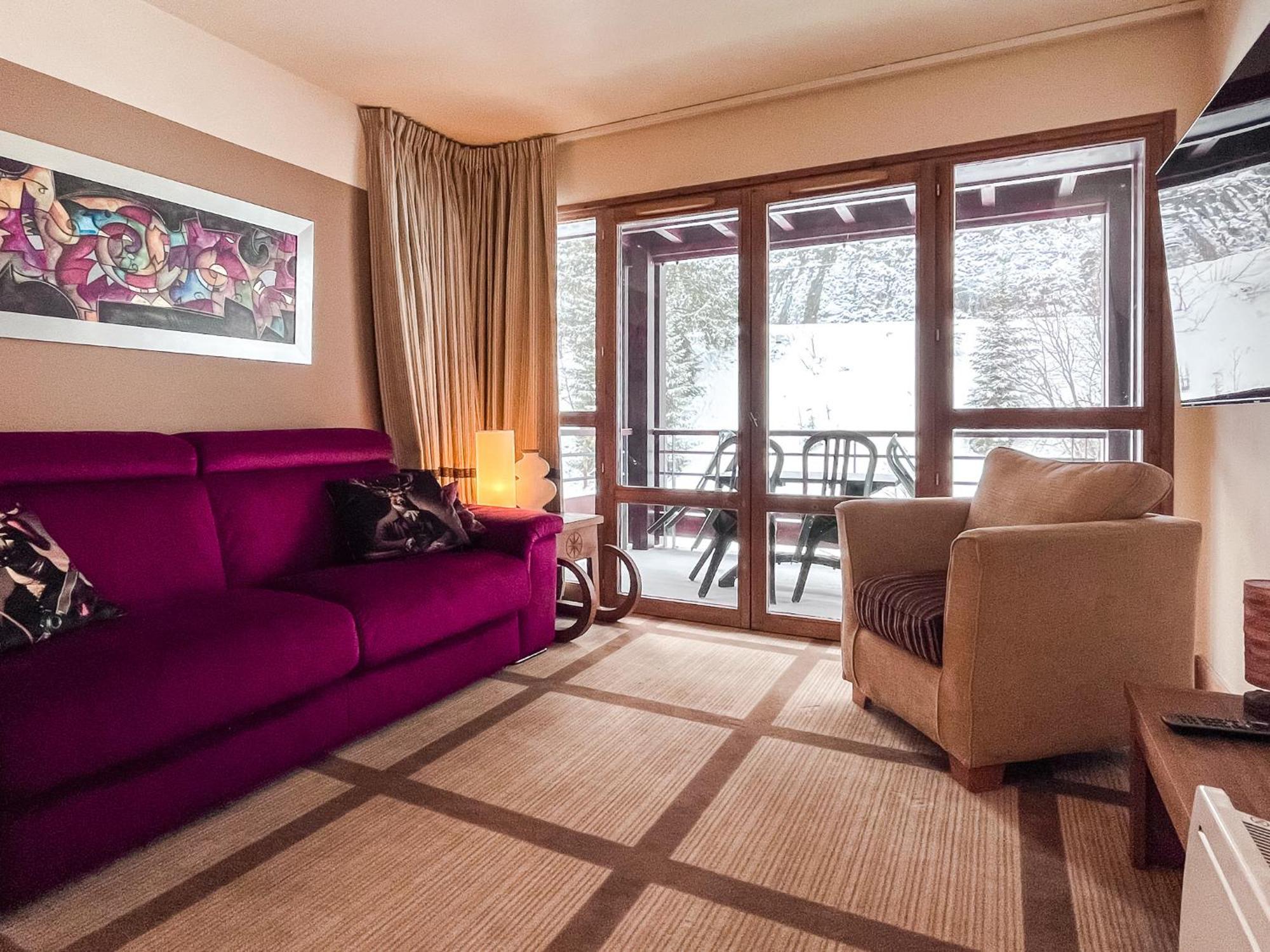 Large One-Bedroom Apartment, Wheelchair Adapted, Les Terrasses D'Eos Flaine Bagian luar foto