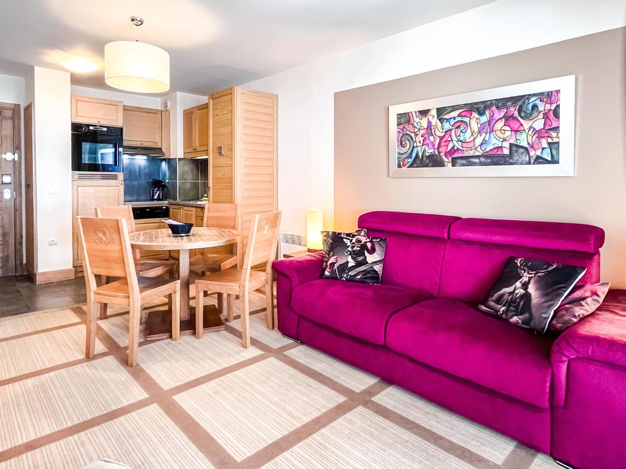 Large One-Bedroom Apartment, Wheelchair Adapted, Les Terrasses D'Eos Flaine Bagian luar foto