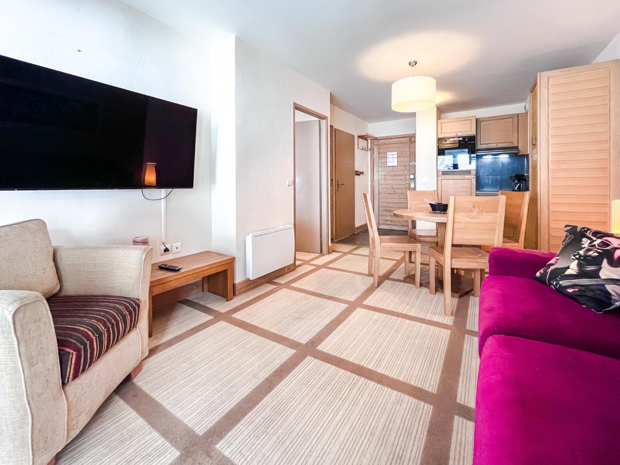 Large One-Bedroom Apartment, Wheelchair Adapted, Les Terrasses D'Eos Flaine Bagian luar foto